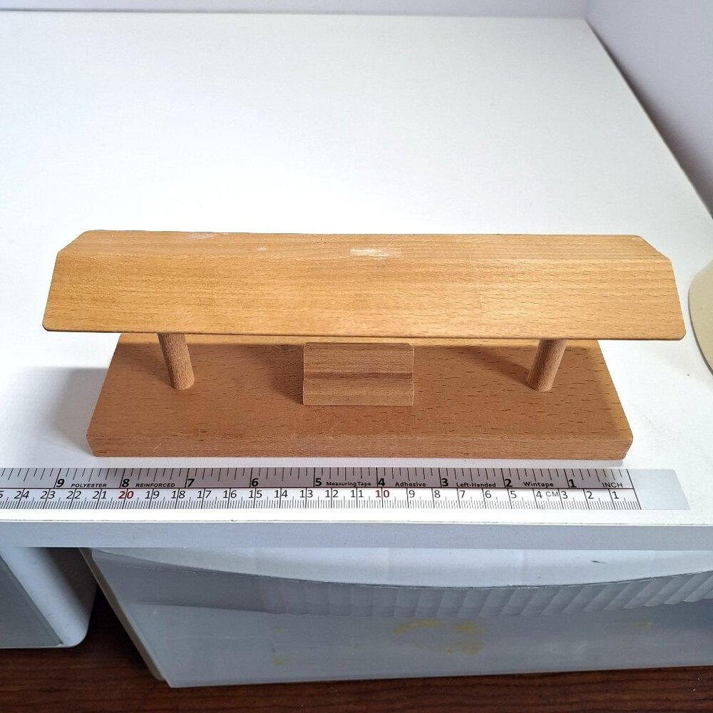 Vintage BRIO Wood Train Station Platform with Bench 8.5" x 3" - Picture 7 of 10